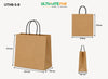 Small Twisted Hand Paper Bag - Craft - 100 GSM - EcoVolve (250 Pcs)