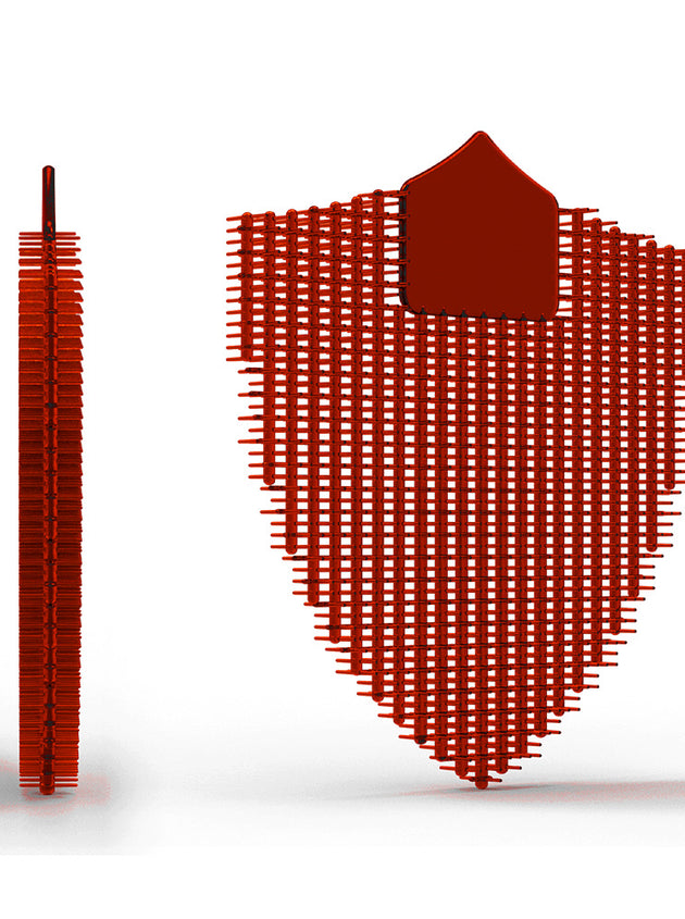 Double Sided Bristle Urinal Screens Deodorizer - Berry