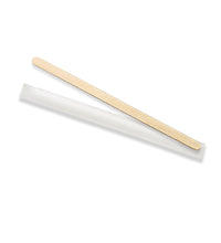 Wooden Coffee Stirrer Individually Wrapped - 140mm (5000 Pcs)