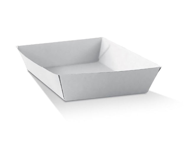 White Corrugate Takeaway Tray 2- Square (250 Pcs)