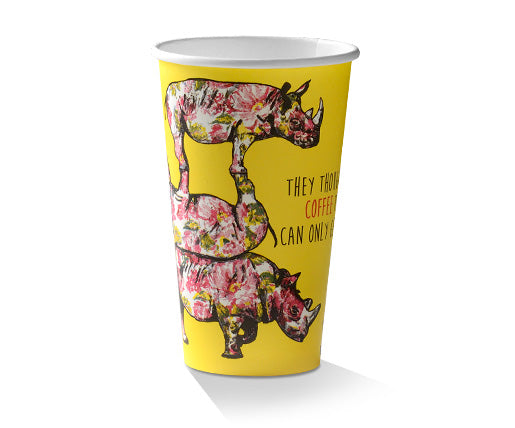 16oz PLA Coated SW Cup - Animal Print (1000pcs)