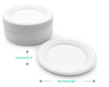 7" Round Plate- Sugarcane (1000 Pcs)