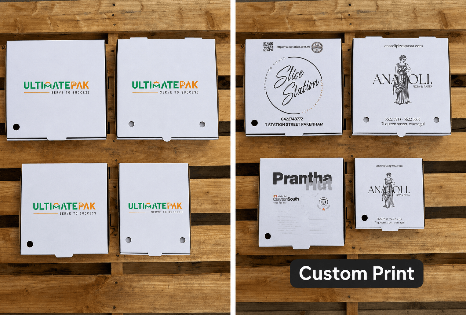 custom printing pizza boxes 